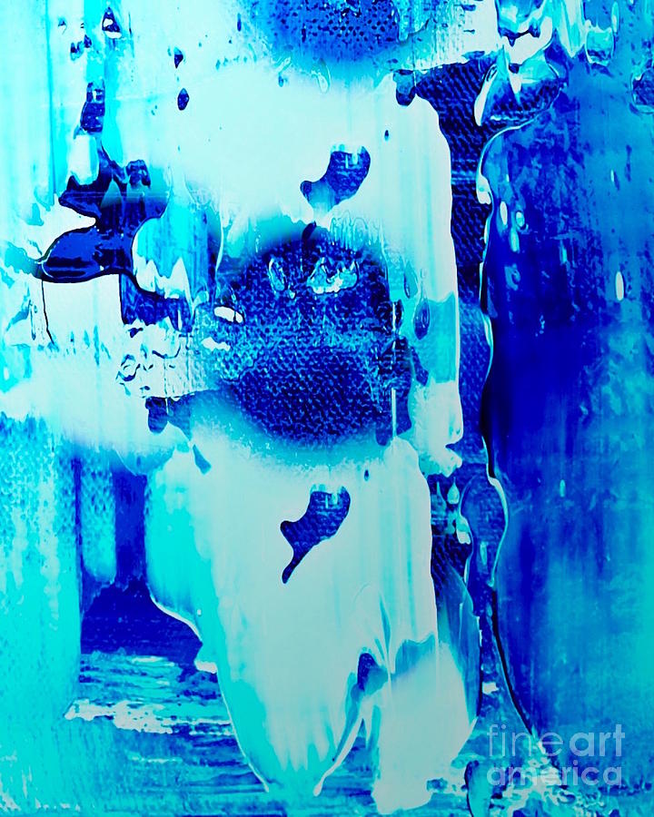 Blue Ice Mixed Media by Catalina Walker