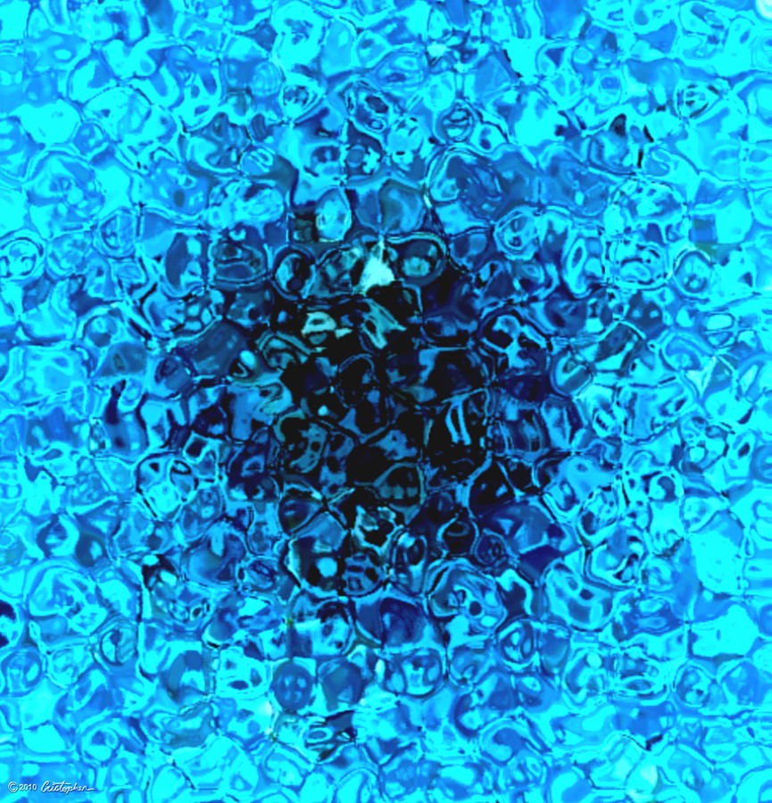 Blue Ice Digital Art by Cristophers Dream Artistry