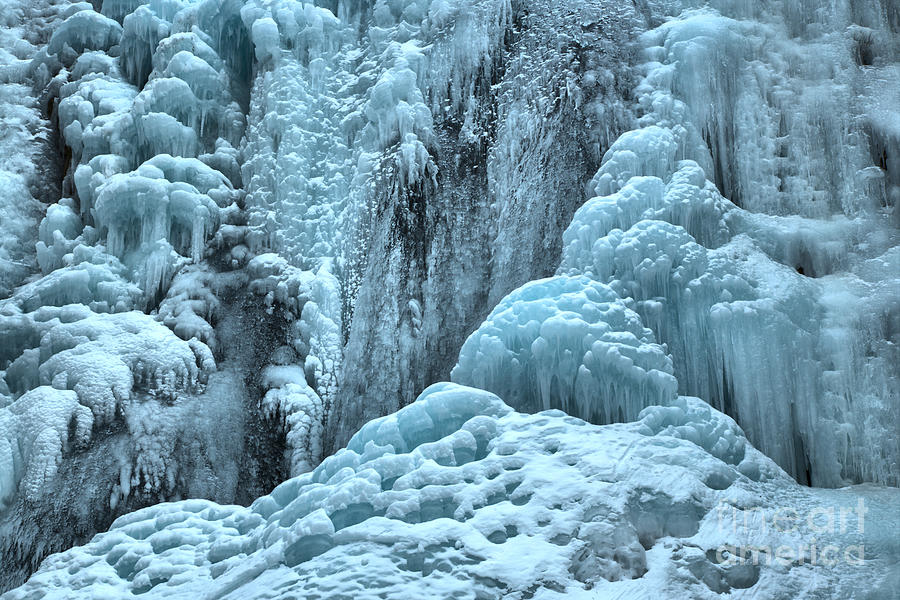 Blue Ice Flows At Tangle Falls Photograph by Adam Jewell
