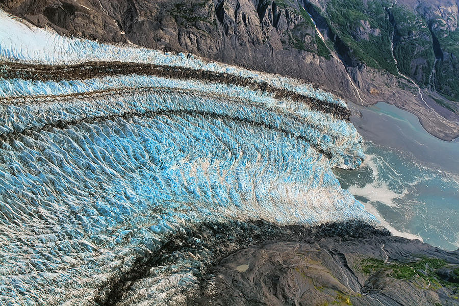 Blue Ice Glacier Alaska Photograph by Waterdancer 