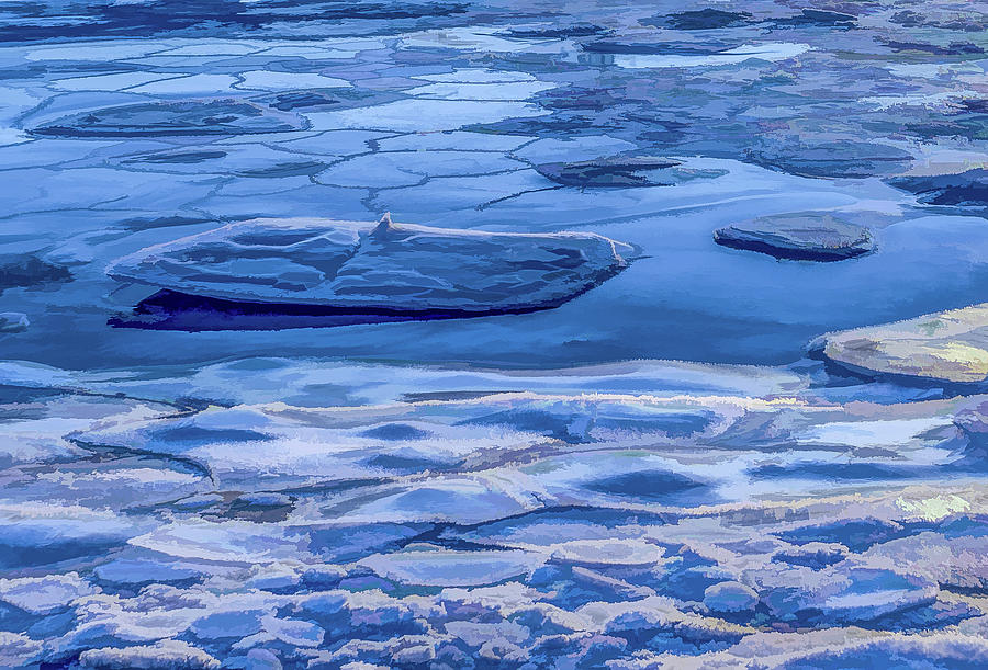 Blue Ice Photograph by Jeffrey Friedkin