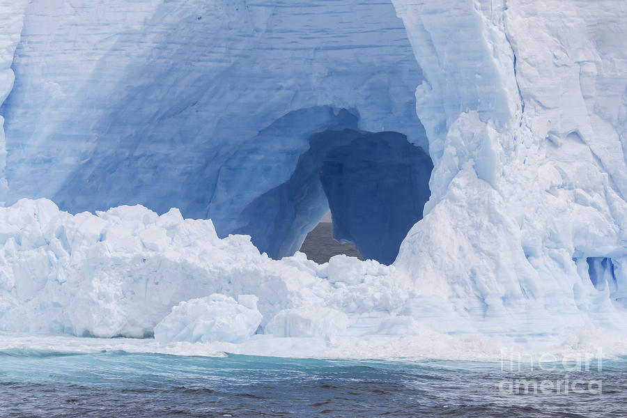 Blue ice  Photograph by Karen Foley
