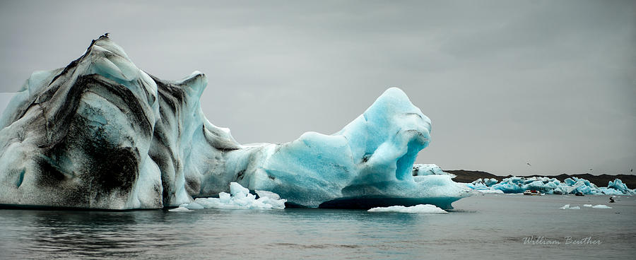 Blue Ice Panorama Photograph by William Beuther