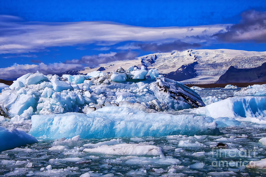 Blue Ice Photograph by Rick Bragan