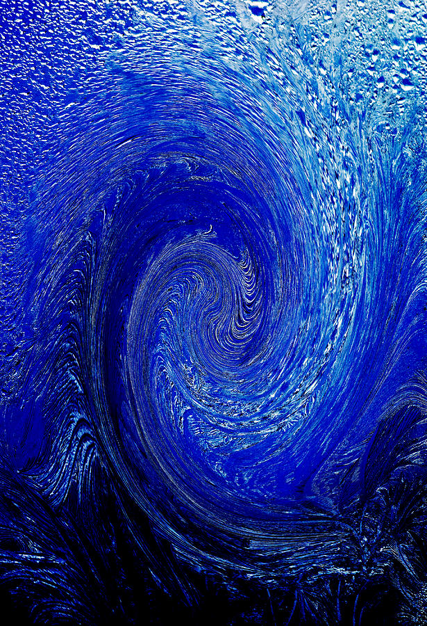 Blue Ice Twirl-1 Photograph by Steve Somerville