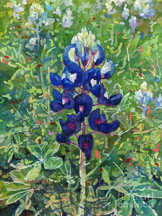 Blue In Bloom 2 Painting