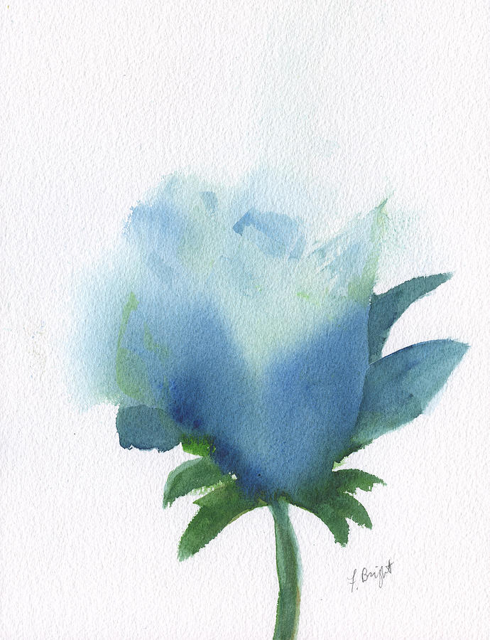 Flower Painting - Blue In Bloom by Frank Bright