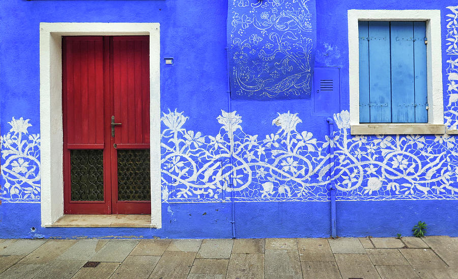 Blue in Burano Photograph by Dave Mills