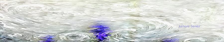Blue in the Water-Blue in the Wind Mixed Media by Lenore Senior