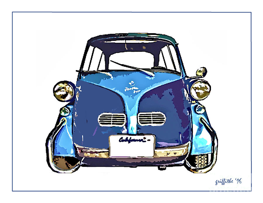 Blue Isetta Photograph by Tom Griffithe