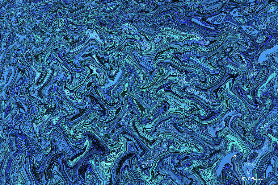 Blue Janca Digital Abstract #0078ew5bb Digital Art by Tom Janca