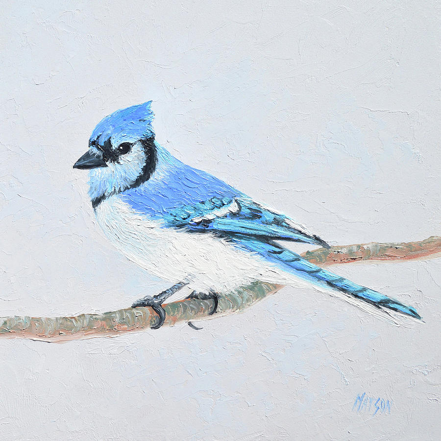 Blue Jay Painting by Jan Matson