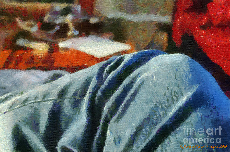 Blue Jean Morning Painting by Paulette B Wright