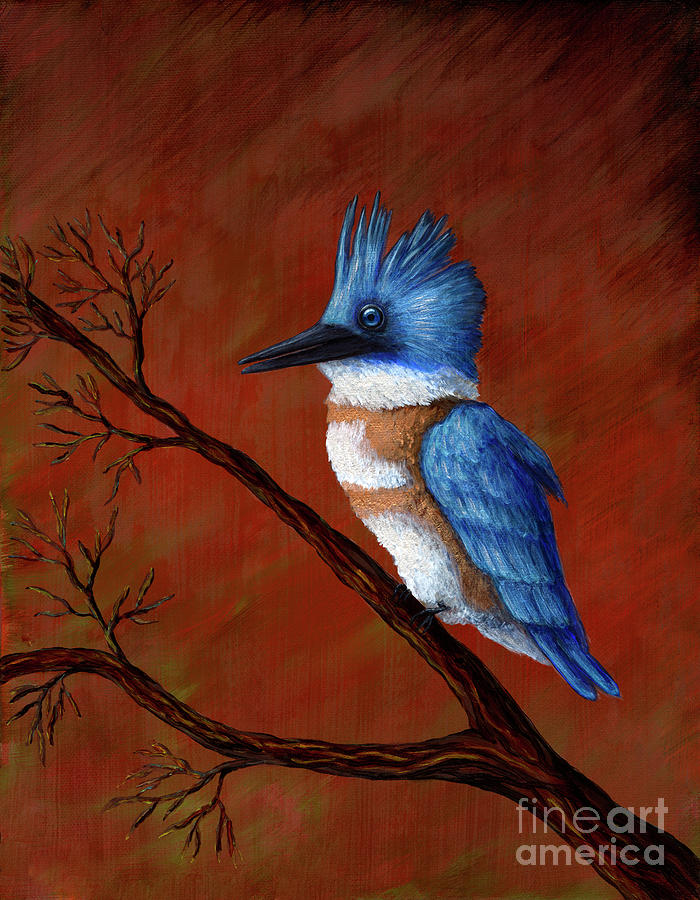 Blue King Painting by Rebecca Parker