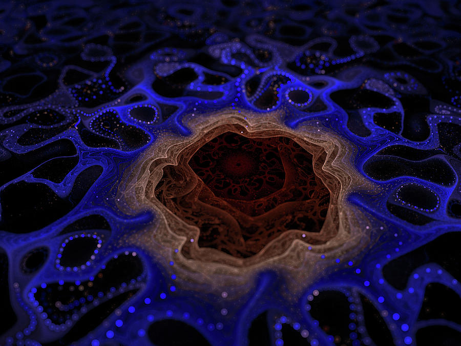 Blue Lace Digital Art by Lilia S