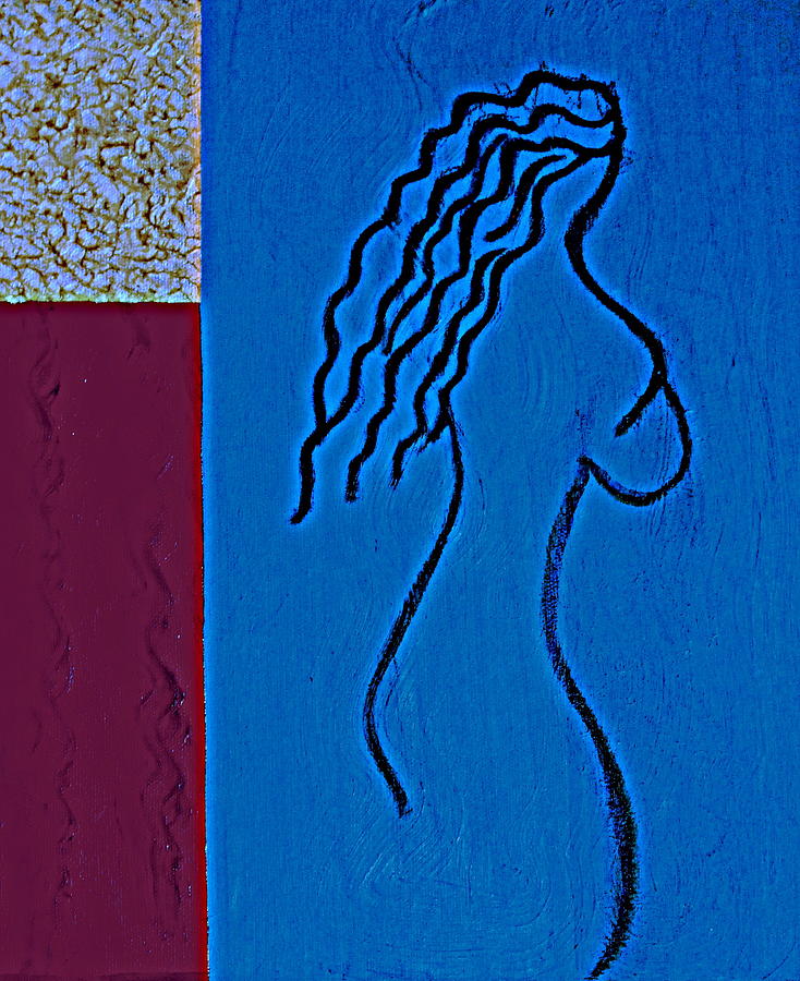 Blue Lady Painting by Bill OConnor
