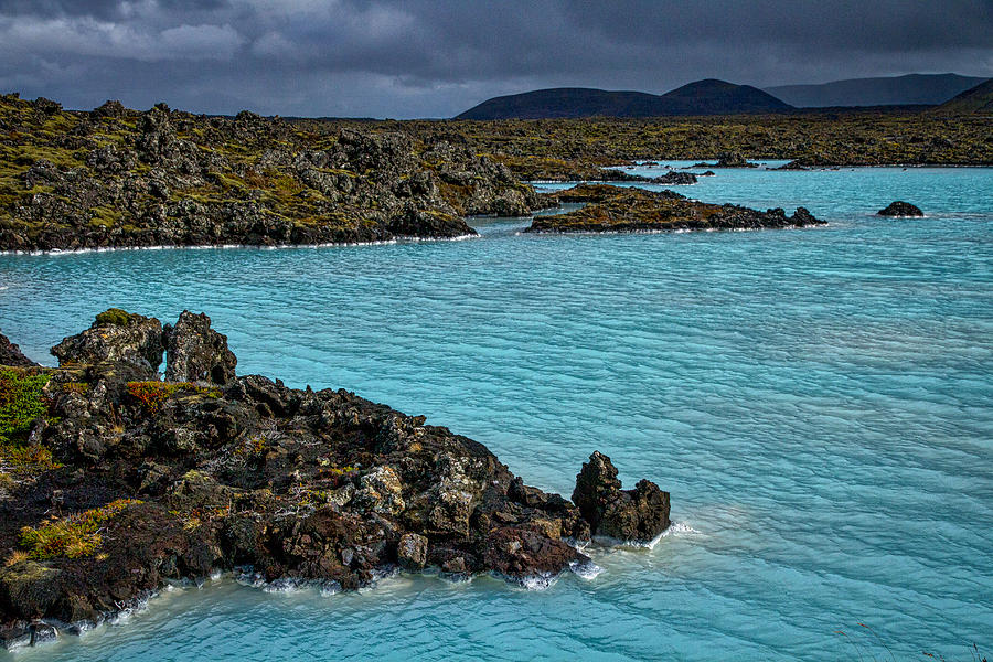 Mountain Photograph - Blue Lagoon Landscape #2 - Iceland by Stuart Litoff