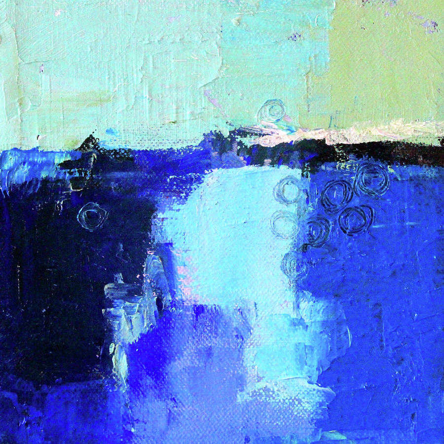 Blue Lagoon Painting by Nancy Merkle