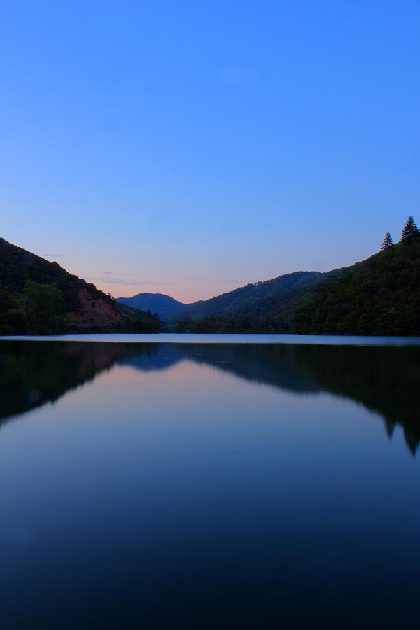 Nature Photograph - Blue Lake by Simmons Tobias