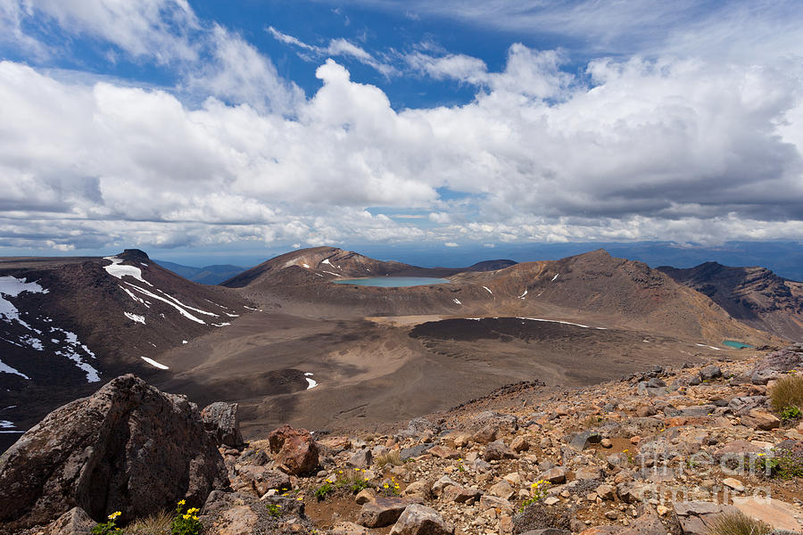 Blue Lake Tongariro National Park New Zealand Photograph by Stephan ...