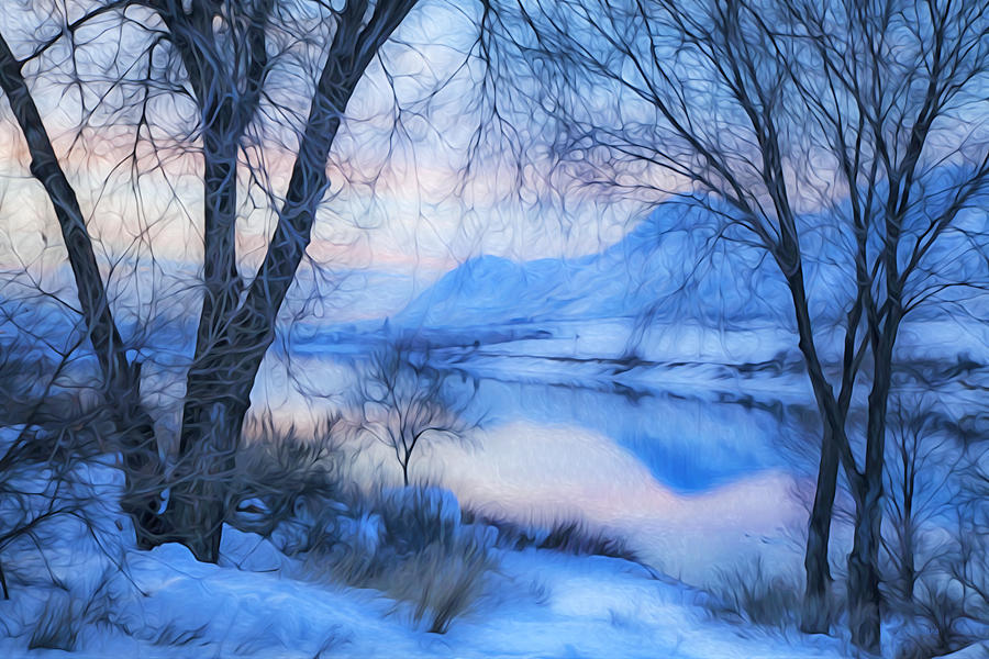 Blue Landscape Photograph by Theresa Tahara