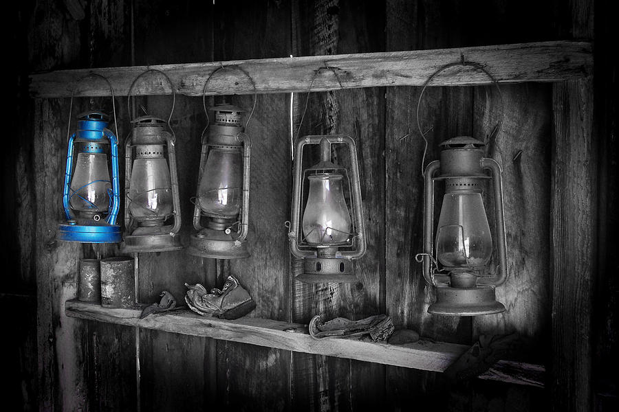 Blue Lantern - Bodie State Historic Park Photograph by Darin Volpe