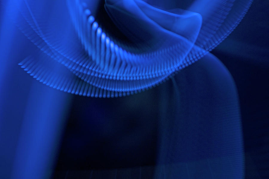 Blue Light Blading Abstract  Photograph by Sven Brogren