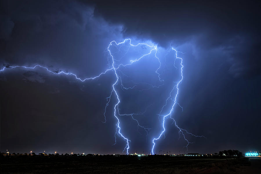 Blue Lightning  Photograph by Saija Lehtonen