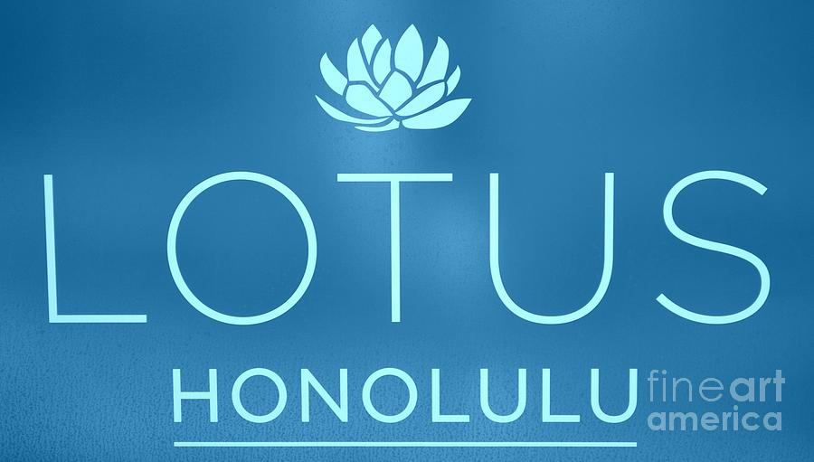 Honolulu Photograph - Blue Lotus Honolulu by Mary Deal