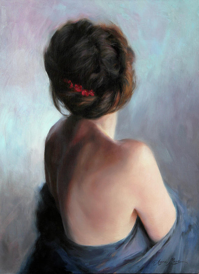 Figure Painting - Blue Maiden by Anna Rose Bain
