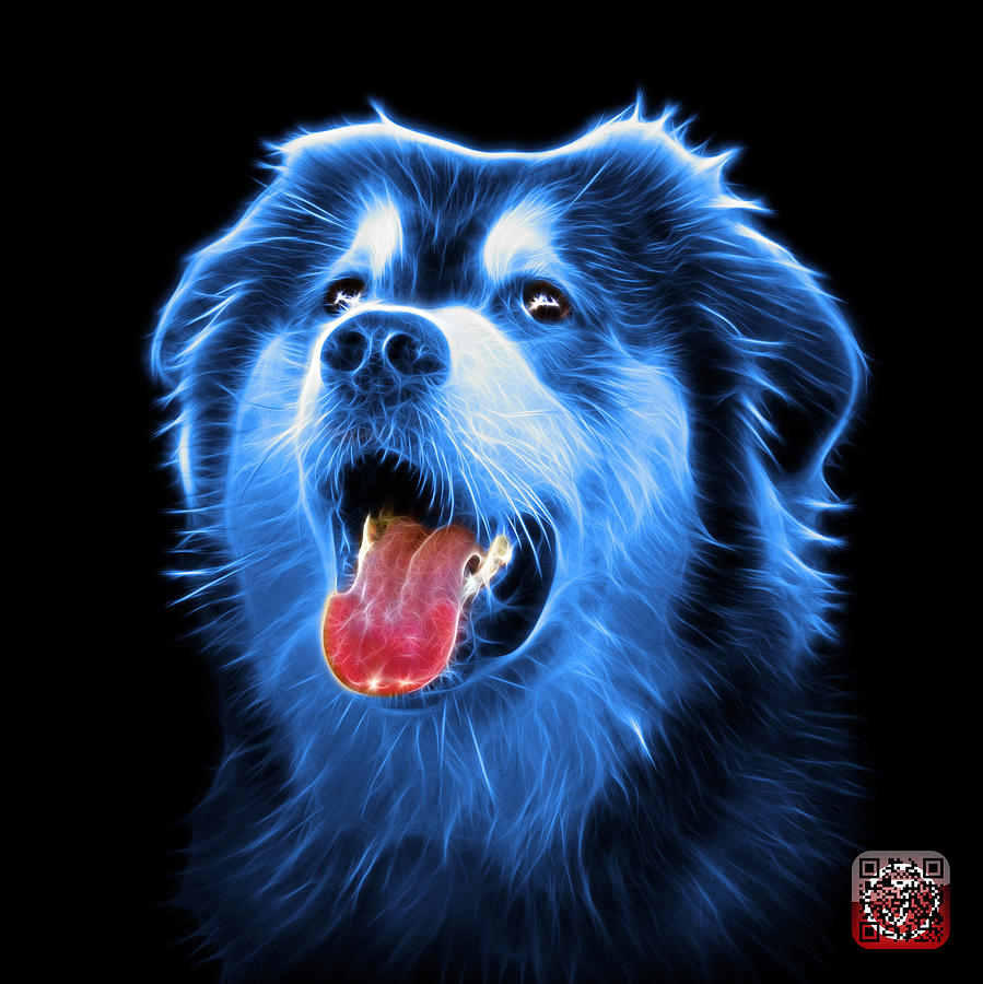 Blue Malamute Dog Art - 6536 - BB Painting by James Ahn