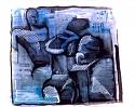 Blue Man Mixed Media - Blue Man 2000  by Eugene Schroeder