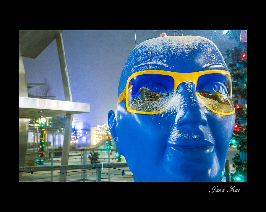 Blue Man Head #2 Photograph by Jana Rosenkranz