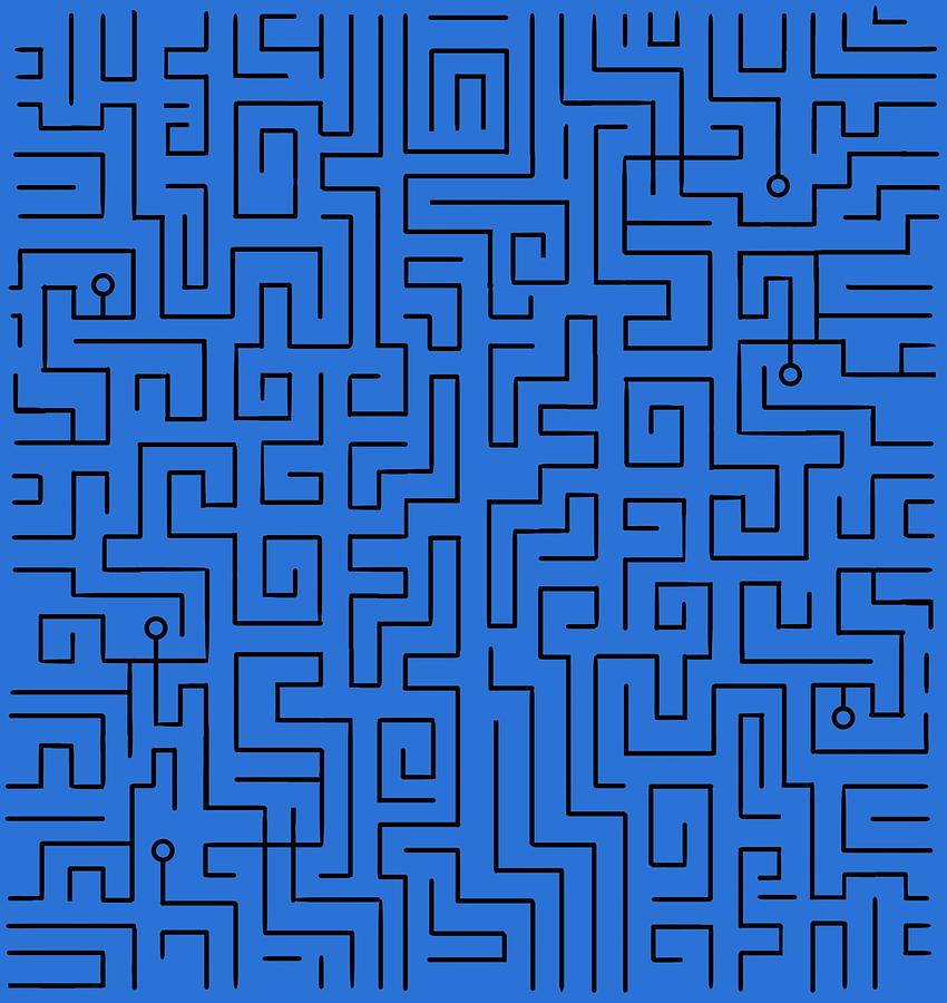 Blue Maze Photograph by Pat Cook
