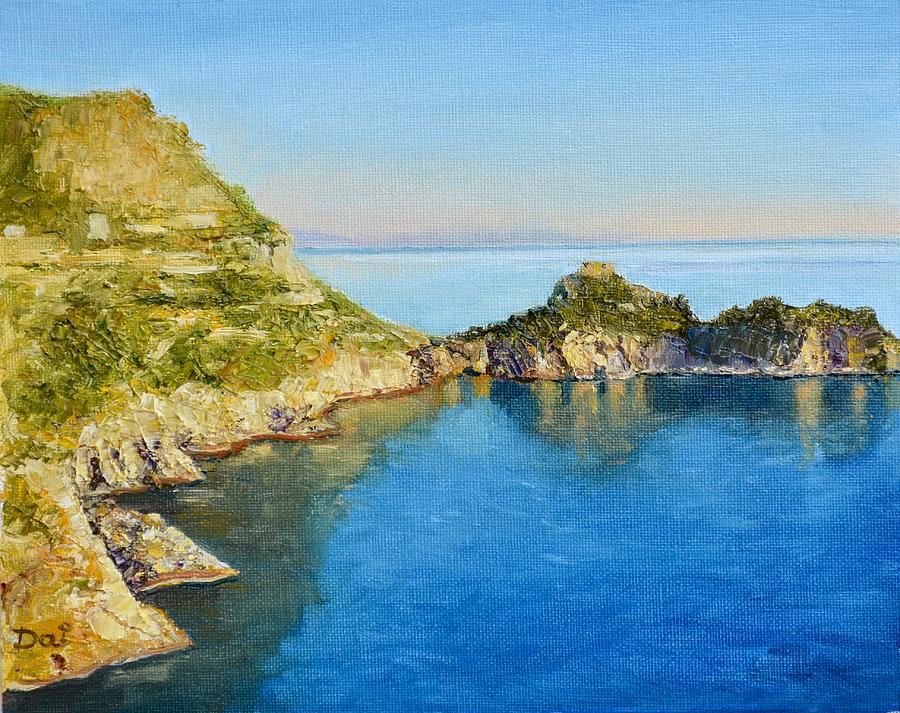Blue Mediterranean Morning Painting by Dai Wynn