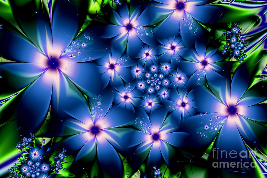 Blue Melody Digital Art by Galina Lavrova - Fine Art America