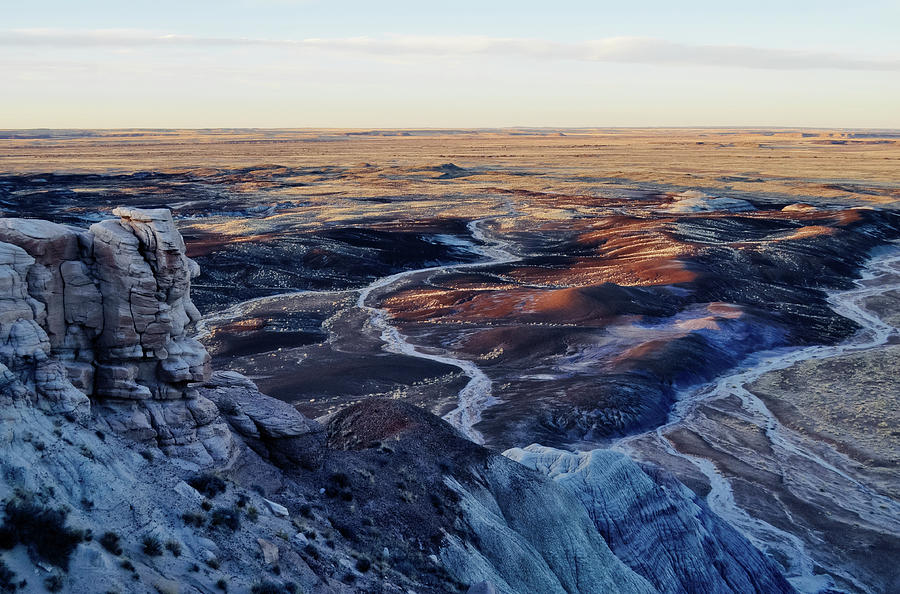 Blue Mesa Painted Desert Landscape Photograph by Kyle Hanson