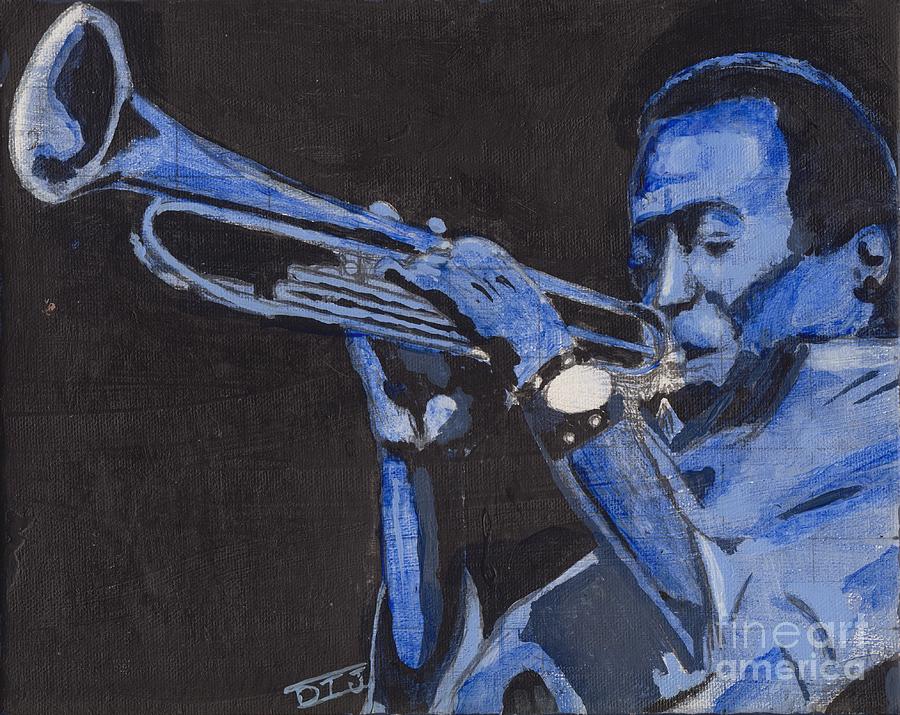 Miles Davis Painting - Blue Miles by David Jackson