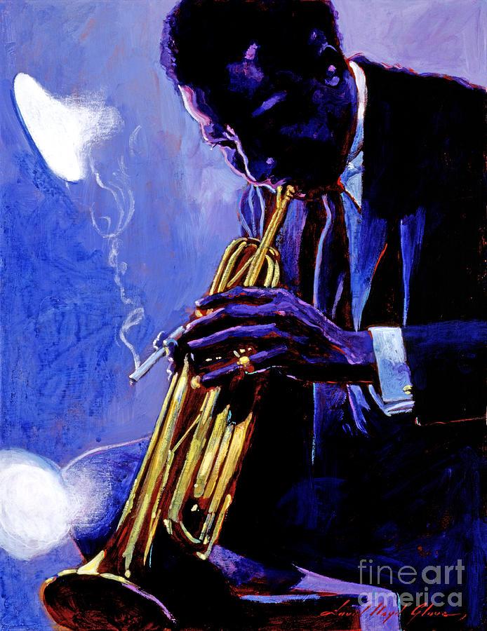 Miles Davis Painting - Blue Miles by David Lloyd Glover