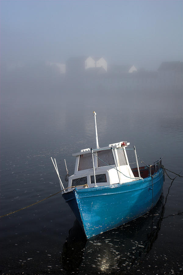Blue Fishing Boat Photograph by Pierre Leclerc Photography
