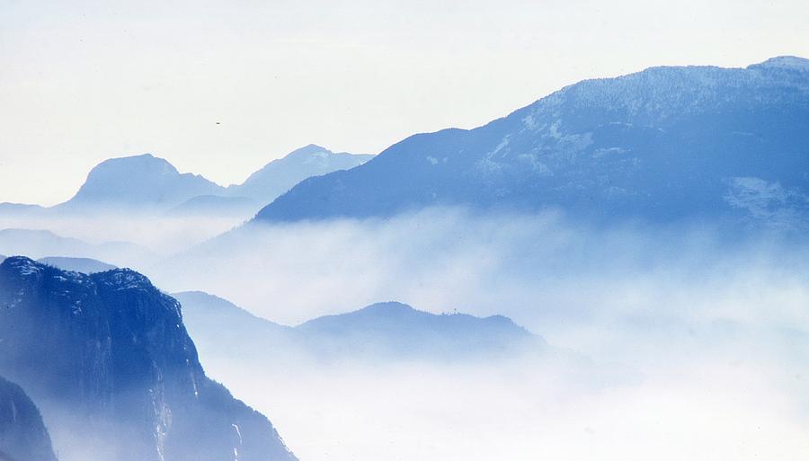 Blue Misty Mountains At Squamish by Lyle Crump