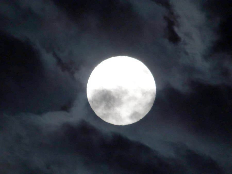 Blue Moon and Cloud Shadows Photograph by Andrea Freeman | Fine Art America