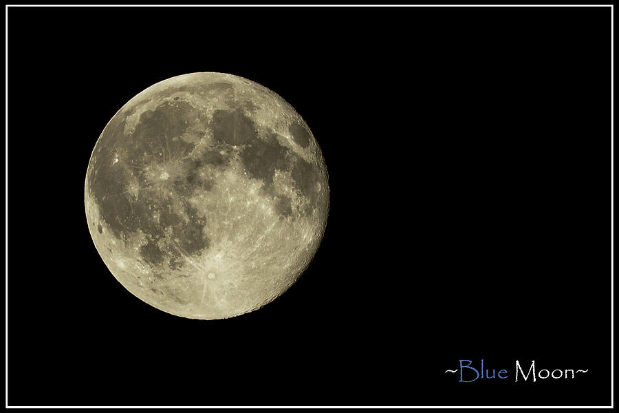 Blue Moon Photograph by Brian Caldwell