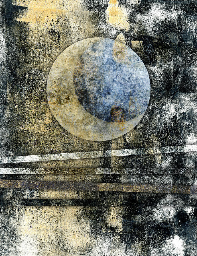 Space Photograph - Blue Moon by Carol Leigh