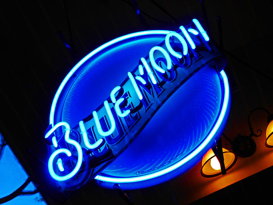 Beer Photograph - Blue Moon by Elizabeth Hoskinson