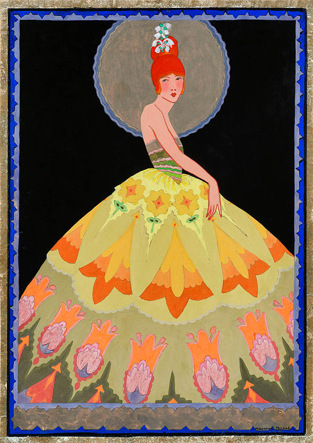 Georges Barbier Painting - Blue Moon by Marcella Blood