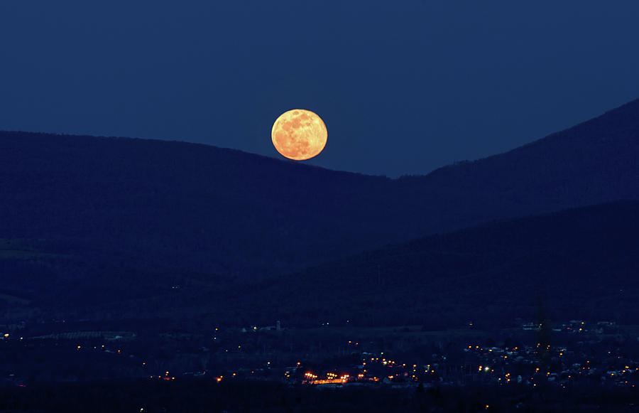 Blue Moon Over Luray 1 Photograph by Lara Ellis