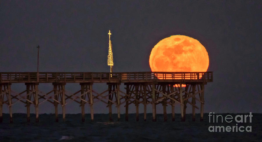 Blue Moon Pier Photograph by DJA Images