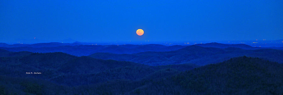 Blue Moon Rising Photograph by Dale R Carlson