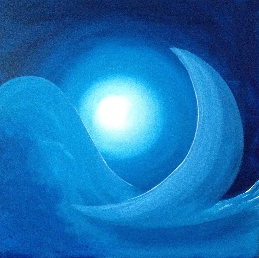 Blue moon Painting by Sarah McClintock - Fine Art America